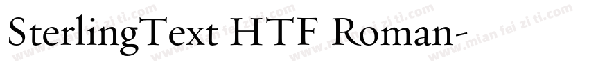 SterlingText HTF Roman字体转换